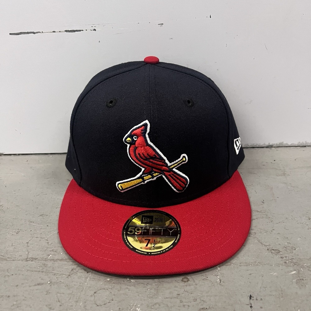 St. Louis Cardinals Hat New Era 59FIFTY Fitted Cap Red Size 7 1/2 MLB Baseball